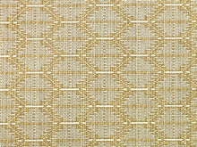 Load image into Gallery viewer, Designer Water &amp; Stain Resistant Wheat Beige Geometric Linen Viscose Upholstery Fabric