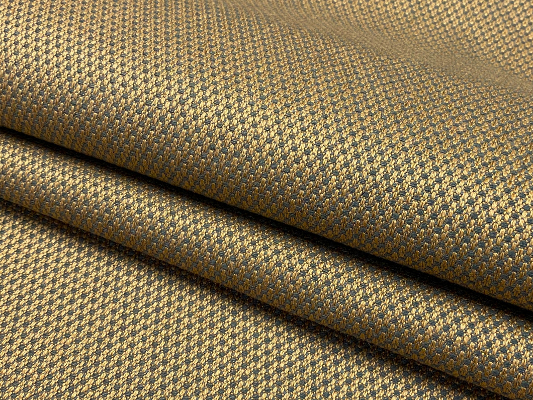 Designer Water & Stain Resistant Beige Grey MCM Mid Century Modern Linen Viscose Upholstery Fabric