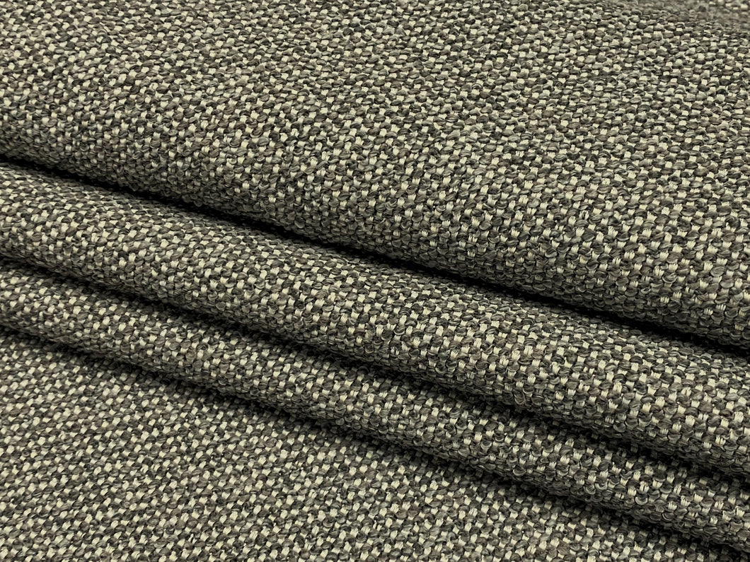 Designer Grey MCM Mid Century Modern Tweed Upholstery Fabric