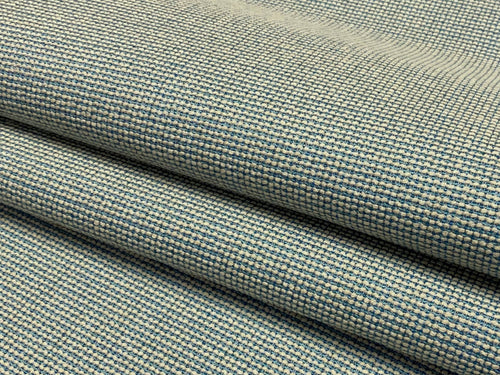 Sunbrella Hybrid Sky Aqua Blue Cream Tweed Upholstery Fabric WHS 3095