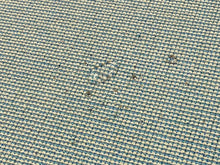 Load image into Gallery viewer, Sunbrella Hybrid Sky Aqua Blue Cream Tweed Upholstery Fabric WHS 3095