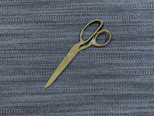 Load image into Gallery viewer, Designer Wool Linen Navy Denim Blue MCM Mid Century Modern Tweed Heavy Duty Upholstery Fabric