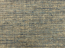 Load image into Gallery viewer, Designer Linen Viscose Navy French Blue Grey MCM Mid Century Modern Tweed Upholstery Fabric
