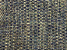 Load image into Gallery viewer, Designer Navy Blue Taupe White MCM Mid Century Modern Tweed Upholstery Fabric
