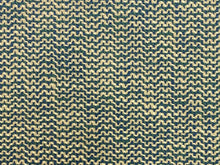 Load image into Gallery viewer, Designer Navy Blue Green Taupe Woven MCM Mid Century Modern Upholstery Fabric