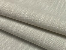 Load image into Gallery viewer, Designer Water &amp; Stain Resistant Beige Faux Linen MCM Mid Century Modern Tweed Upholstery Fabric