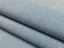 Load image into Gallery viewer, Designer Water &amp; Stain Resistant Cobalt Blue Beige MCM Mid Century Modern Tweed Upholstery Fabric