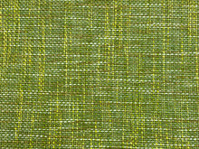 Load image into Gallery viewer, 1 1/2 Yd Designer Lime Green Cream MCM Mid Century Modern Tweed Upholstery Fabric