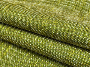 Olive Green Plain Solid Tweed Textures Fade Resistant Upholstery Fabric by  The Yard