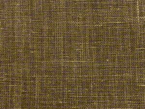 1 3/4 Yd Designer Water & Stain Resistant Heavy Duty Brown Flax Linen Upholstery Fabric