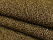 Load image into Gallery viewer, 1 3/4 Yd Designer Water &amp; Stain Resistant Heavy Duty Brown Flax Linen Upholstery Fabric