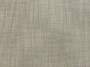 Designer Water & Stain Resistant Grey Off White Woven Linen MCM Mid Century Modern Tweed Upholstery Fabric