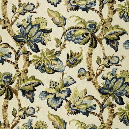 SCHUMACHER KEMSCOTT FABRIC / INDIGO