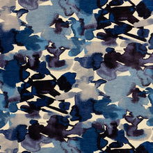 Load image into Gallery viewer, 2 Colors Floral Upholstery Velvet Abstract Navy Blue Green Purple / RMIL15