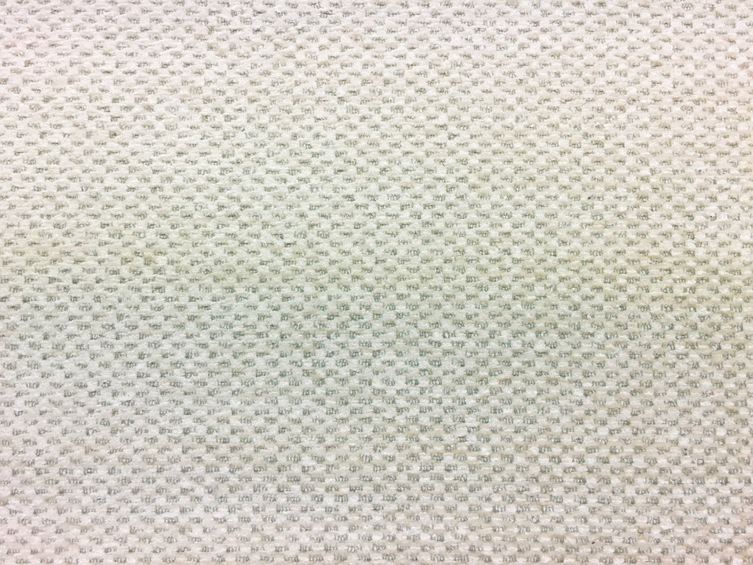 Designer Ivory Sage Green Geometric Water & Stain Resistant Upholstery Fabric