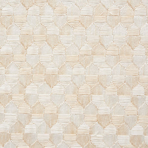 SCHUMACHER IVINS EMBROIDERY FABRIC 75120 / IVORY
