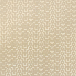 SCHUMACHER TURKISH STEP FABRIC 71241 / IVORY/NATURAL