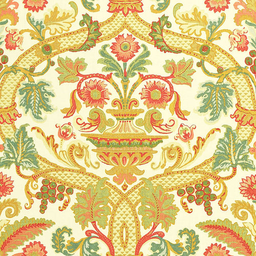 SCHUMACHER FONTENAY VASE FABRIC / IVORY