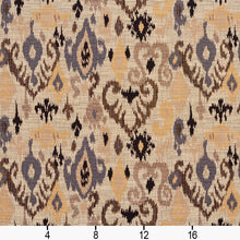 Load image into Gallery viewer, Essentials Ikat Upholstery Fabric Brown Beige Cream / Chateau Mirage