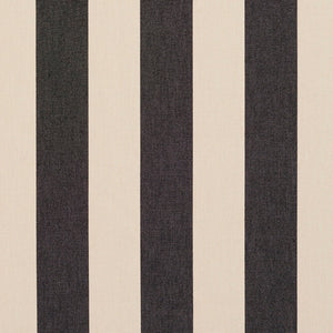 Essentials Indoor Outdoor Charcoal Gray Upholstery Stripe Fabric / Graphite