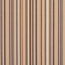 Load image into Gallery viewer, Essentials Indoor Outdoor Brown Beige Gray Charcoal White Tan Stripe Upholstery Fabric / Earth
