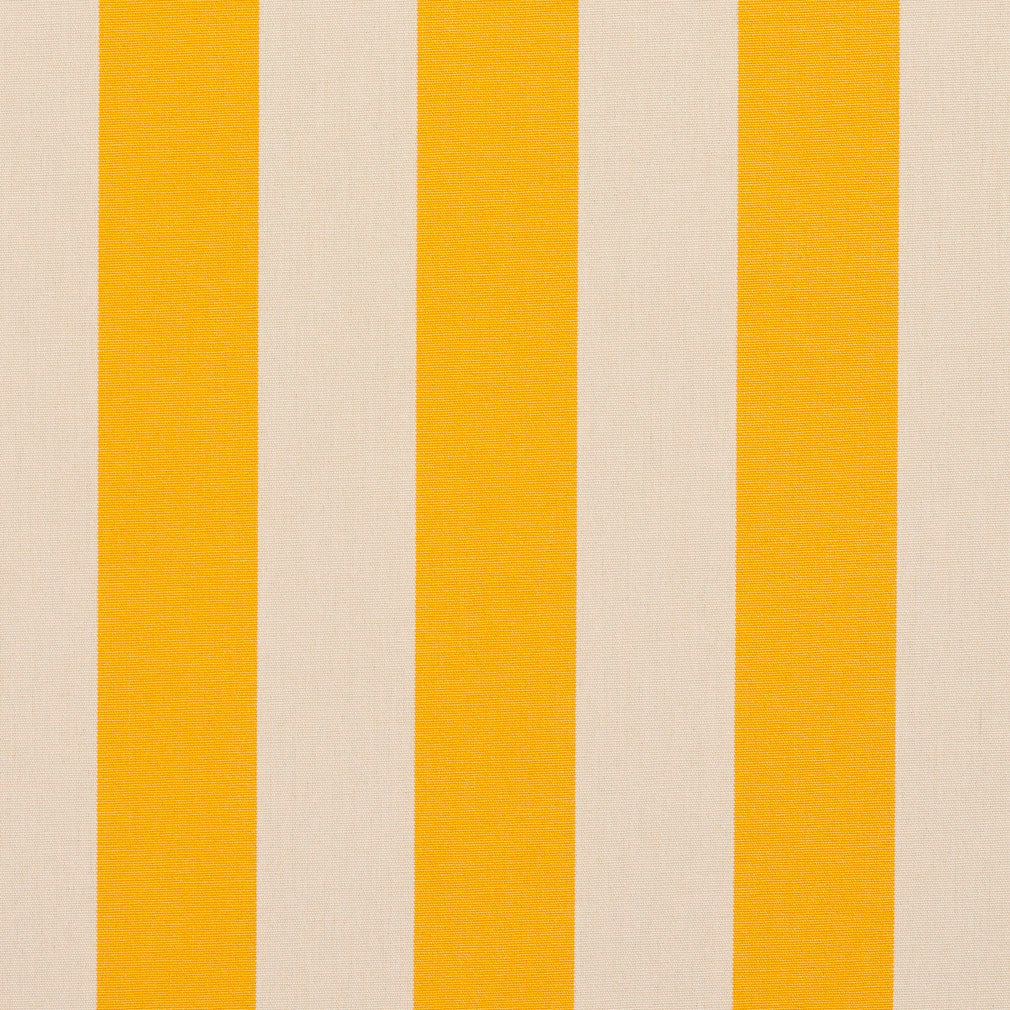 Essentials Outdoor Yellow Stripe Upholstery Fabric / Marigold
