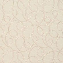 Load image into Gallery viewer, Essentials Upholstery Drapery Embroidered Squiggly Fabric / Ivory