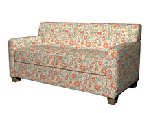 Load image into Gallery viewer, Essentials Cityscapes Ivory Orange Teal Mauve Green Beige Floral Upholstery Drapery Fabric