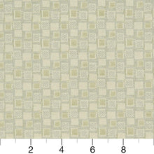 Load image into Gallery viewer, Essentials Stain Repellent Upholstery Fabric Ivory / Squares Buff