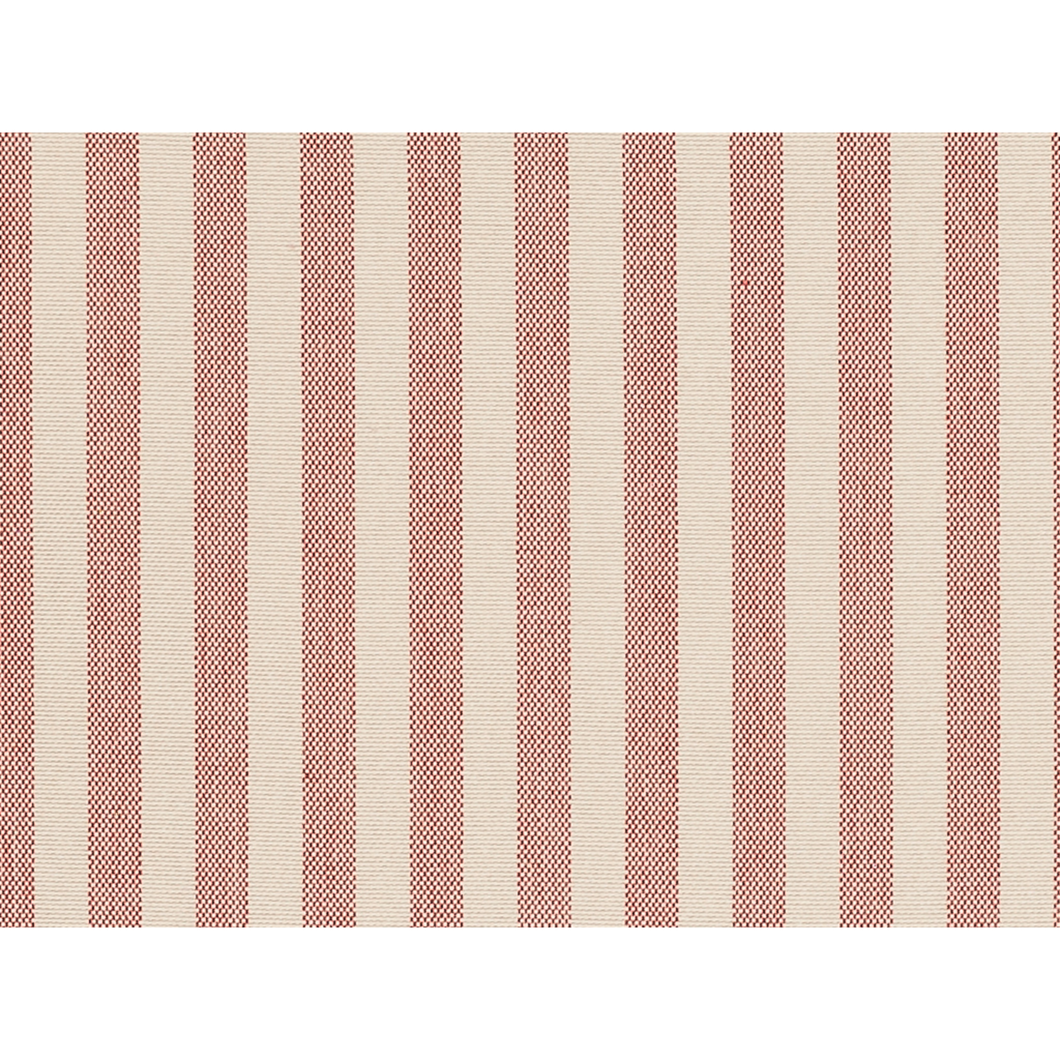 Brunschwig & Fils Directire Stripe Fabric / Pekin Red