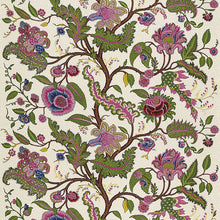 Load image into Gallery viewer, SCHUMACHER SINHALA LINEN PRINT FABRIC / JEWEL