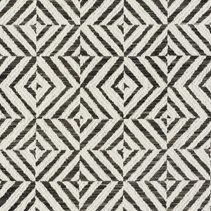 SCHUMACHER JUBILEE FABRIC / CHARCOAL