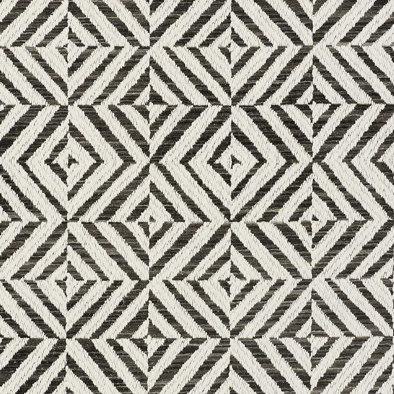 SCHUMACHER JUBILEE FABRIC / CHARCOAL