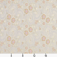 Load image into Gallery viewer, Essentials Jacquard Damask Upholstery Drapery Fabric Ivory / Rose