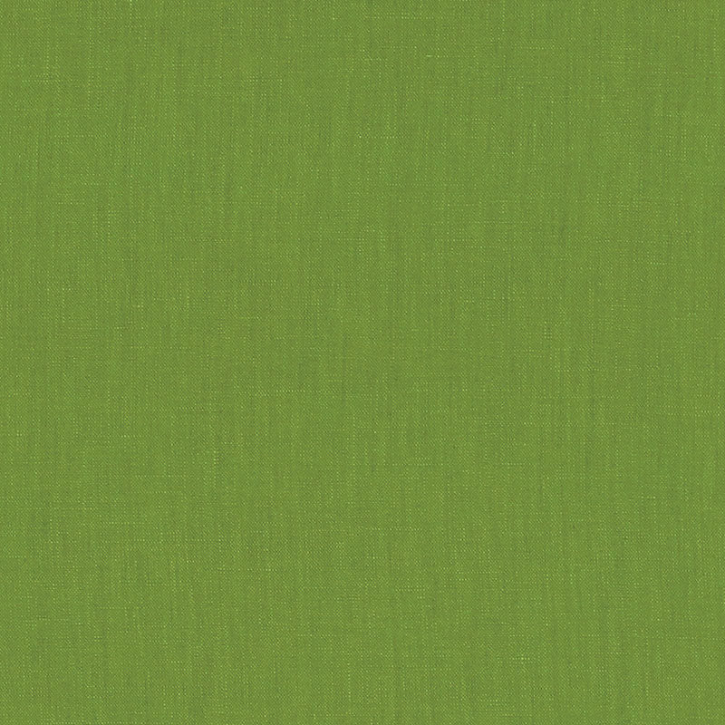 SCHUMACHER LANGE GLAZED LINEN FABRIC / LEAF