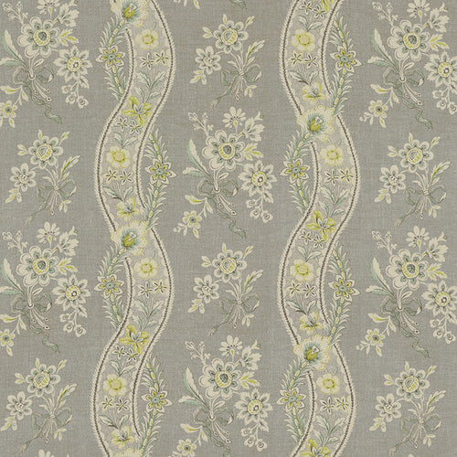 SCHUMACHER LE CASTELLET FABRIC 175981 / GRISAILLE & JONQUIL