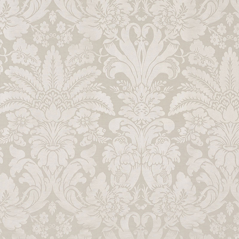 SCHUMACHER COLETTE DAMASK FABRIC / LINEN