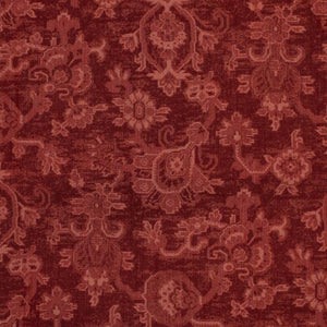3 Colors Moroccan Upholstery Drapery Fabric Red Blue Gray Floral / RMIL15