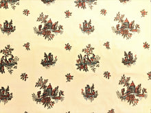 Load image into Gallery viewer, Lee Jofa Chinoiserie Asian Beige Teal Green Blue Rusty Red Upholstery Drapery Fabric