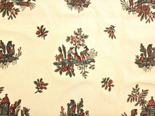 Load image into Gallery viewer, Lee Jofa Chinoiserie Asian Beige Teal Green Blue Rusty Red Upholstery Drapery Fabric