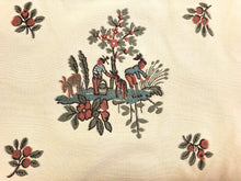 Load image into Gallery viewer, Lee Jofa Chinoiserie Asian Beige Teal Green Blue Rusty Red Upholstery Drapery Fabric