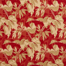 Load image into Gallery viewer, Essentials Outdoor Upholstery Drapery Leaf Branches Fabric / Red Beige