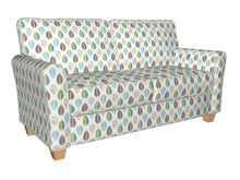 Load image into Gallery viewer, Essentials Leaves Upholstery Fabric Brown Beige Turquoise Lime White / 10550-04