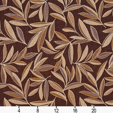 Load image into Gallery viewer, Essentials Leaves Upholstery Fabric Brown Gray Gold Beige / Canyon