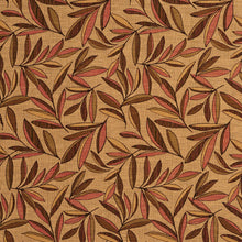 Load image into Gallery viewer, Essentials Leaves Upholstery Fabric Brown Pink Beige / Tiki