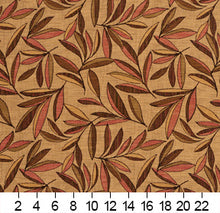 Load image into Gallery viewer, Essentials Leaves Upholstery Fabric Brown Pink Beige / Tiki