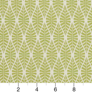 Essentials Heavy Duty Leaves Upholstery Drapery Fabric / Lime Green