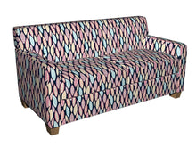 Load image into Gallery viewer, Essentials Drapery Upholstery Leaves Fabric / Navy Red Yellow Blue