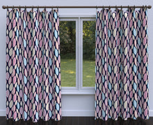 Load image into Gallery viewer, Essentials Drapery Upholstery Leaves Fabric / Navy Red Yellow Blue