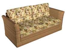 Load image into Gallery viewer, Essentials Outdoor Stain Resistant Leaves Upholstery Drapery Fabric Olive Green Beige / Sienna
